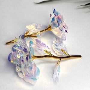Iridescent Foil Forever Roses for decorations